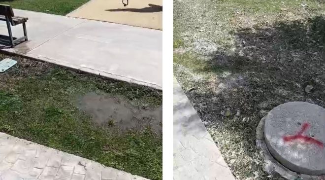 ABDULLAHPAŞA MAHALLESİNDE PATLAYAN LOGAR KAPAĞI SONRASI TEMİZLENMEYEN ÇİMLERE VATANDAŞ TEPKİ GÖSTERDİ