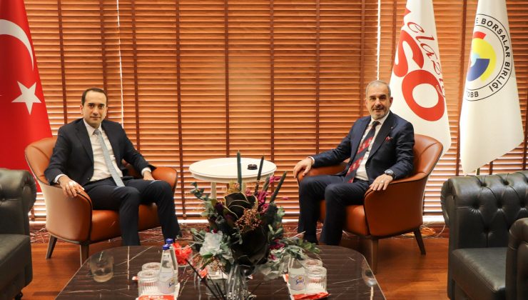KOVANCILAR KAYMAKAMI UYAR’DAN BAŞKAN ALAN’A ZİYARET