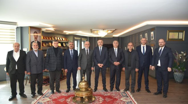 GIDA VE KONTROL GENEL MÜDÜRÜ DİLBER’DEN TİCARET BORSASI BAŞKANI DUMANDAĞ’A ZİYARET