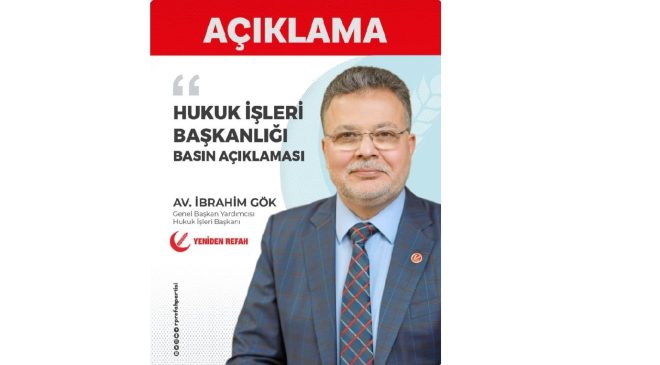 Yeniden Refah Partili İbrahim Gök’ten Bursa’daki Avukat Cinayetine Sert Tepki