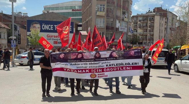 1 Mayıs Emek ve Dayanışma Günü, Elazığ’da düzenlenen yürüyüş ve mitingle kutlandı.