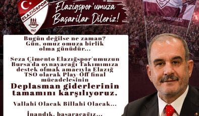 BAŞKAN ALAN, BURSA DEPLASMAN GİDERLERİNİN KARŞILIYOR