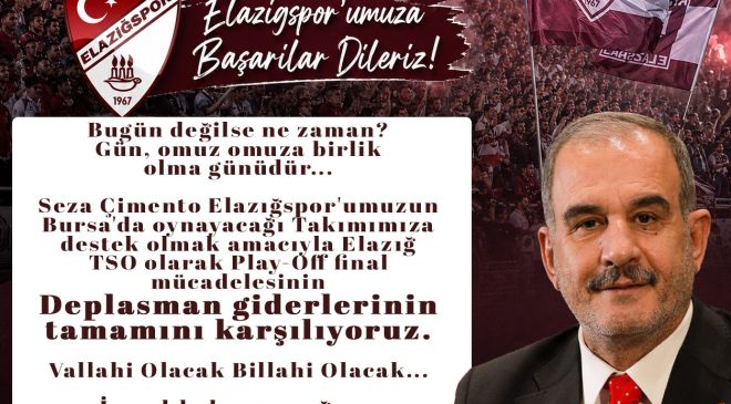 BAŞKAN ALAN, BURSA DEPLASMAN GİDERLERİNİN KARŞILIYOR