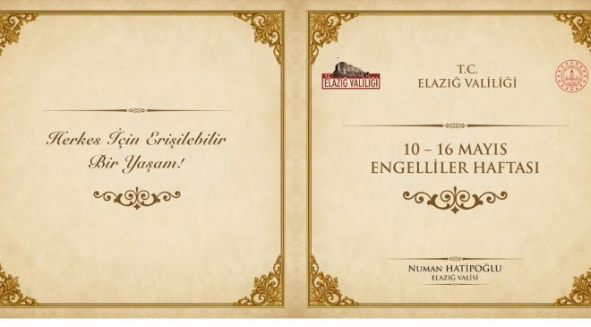 Engelliler Haftası Programı düzenlenecek