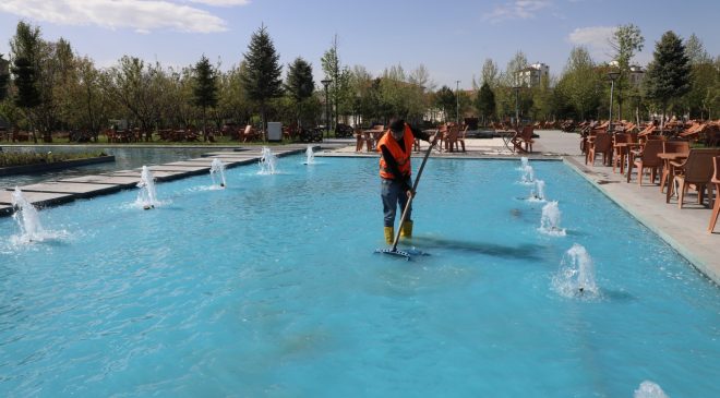 Millet Bahçesi’nde Bakım ve Yenileme Çalışmaları Sürüyor