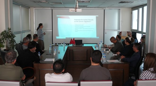 Elazığ Belediyesi personeline yönelik “Psikolojik İlk Yardım” semineri düzenlendi.