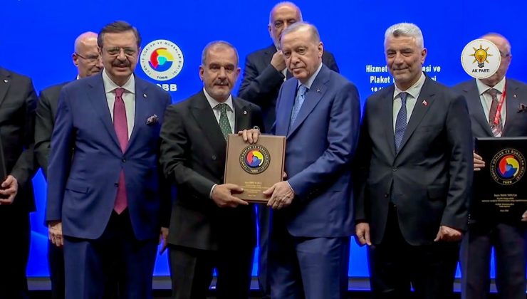 CUMHURBAŞKANI ERDOĞAN’DAN BAŞKAN ALAN’A HİZMET ŞEREF BELGESİ