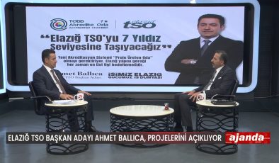 BAŞKAN ADAYI BALLICA: ELAZIĞ TSO HAK ETTİĞİ ŞEKİLDE   YÖNETİLECEK 