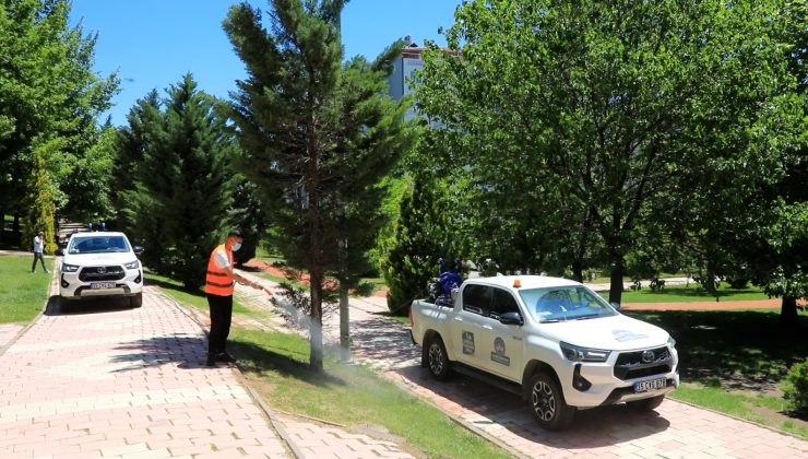 Elazığ Belediyesi, kent genelinde haşere ve zararlılarla mücadele kapsamında ilaçlama çalışmalarına devam ediyor.