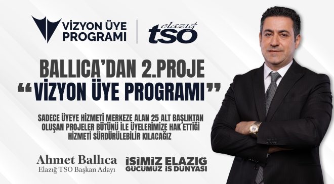BALLICA İKİNCİ PROJESİNİ AÇIKLADI: “ÜYE VİZYON PROGRAMI”