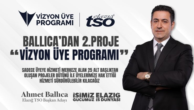 BALLICA İKİNCİ PROJESİNİ AÇIKLADI: “ÜYE VİZYON PROGRAMI”