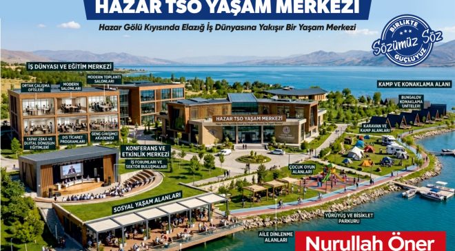 Elazığ TSO Başkan Adayı Nurullah Öner’den Hazar Gölü Kıyısına “Yaşam Merkezi” Projesi
