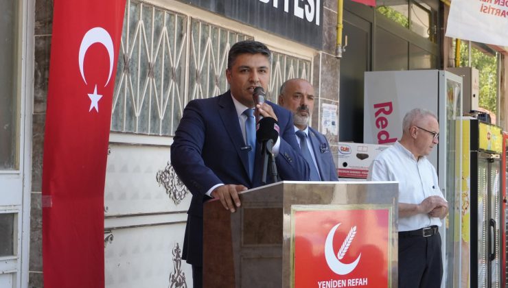 Yeniden Refah Partisi Elazığ İl Başkanı Karakuş, Sarıcan Belde Başkanlığı Binası Açılışı’nda konuştu