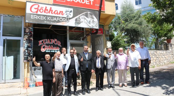 SAADET PARTİSİ İL BAŞKANI YÜKSEL PARTİSİNİN PERTEK KONGRESİNE KATILDI