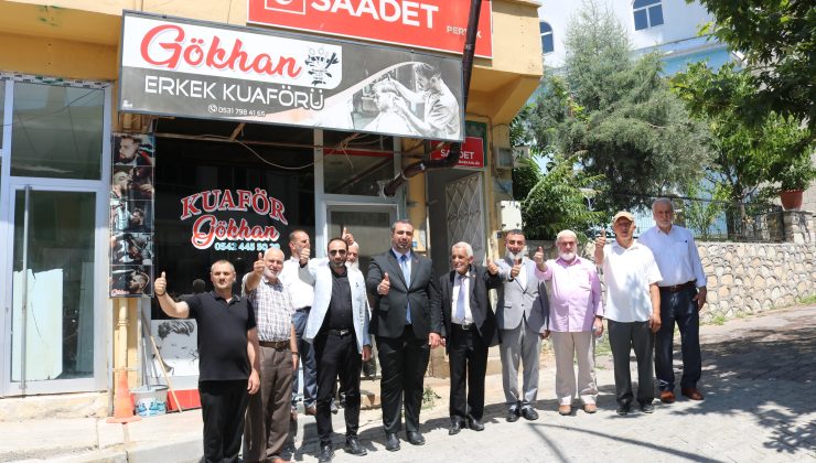 SAADET PARTİSİ İL BAŞKANI YÜKSEL PARTİSİNİN PERTEK KONGRESİNE KATILDI