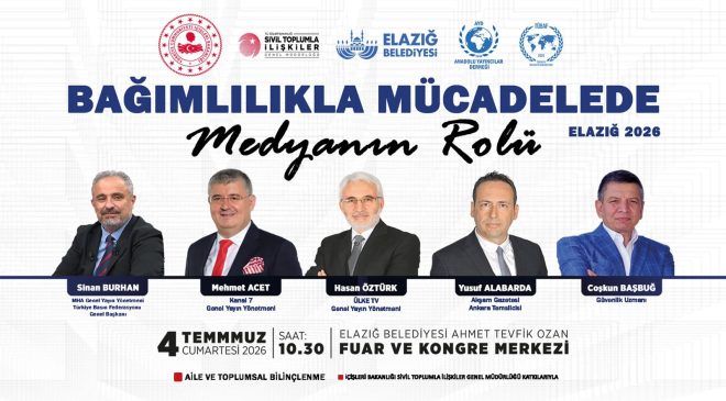 “Bağımlılıkla Mücadelede Medyanın Rolü” Paneli düzenlenecek
