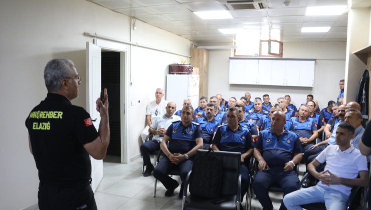 Elazığ Belediyesi Zabıta Müdürlüğü personeline yönelik “Narkorehber” konulu eğitim semineri düzenlendi.
