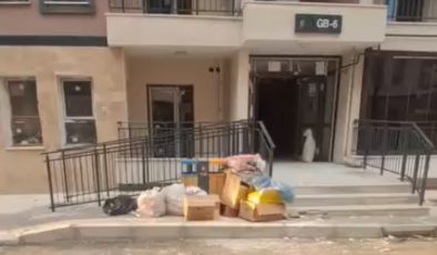 Elazığ’da Aksaray TOKİ sakinlerinden çöp konteyneri tepkisi!