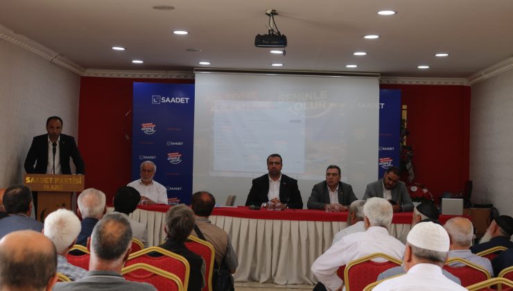 SAADET PARTİSİ ELAZIĞ’DA İL DİVANINI TOPLADI: TEŞKİLATTA HEDEF BÜYÜK