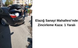 Elazığ Sanayi Mahallesi’nde Zincirleme Kaza: 1 Yaralı
