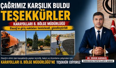 Yeniden Refah Partisi’nden Karayolları’na Teşekkür: “Çağrımız Karşılık Buldu