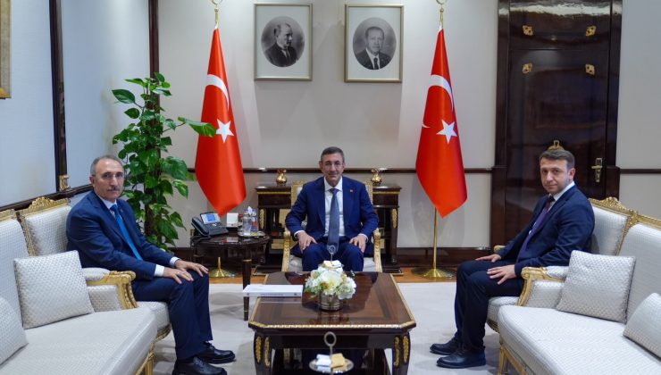 REKTÖR PROF. DR. GÖKTAŞ’TAN CUMHURBAŞKANI YARDIMCISI CEVDET YILMAZ’A ZİYARET