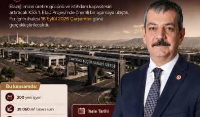 Milletvekili Keleş: “Çamyatağı Küçük Sanayi Sitesi’nde İhale Tarihi Kesinleşti”