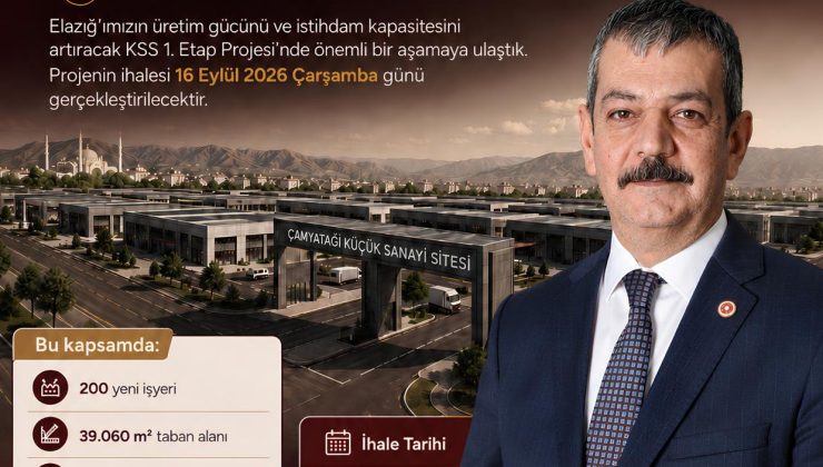 Milletvekili Keleş: “Çamyatağı Küçük Sanayi Sitesi’nde İhale Tarihi Kesinleşti”
