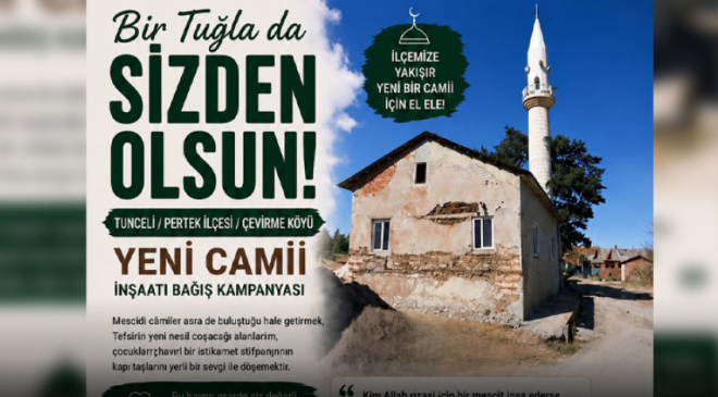Çevirme Köyü Camii’nin Temeli Törenle Atıldı