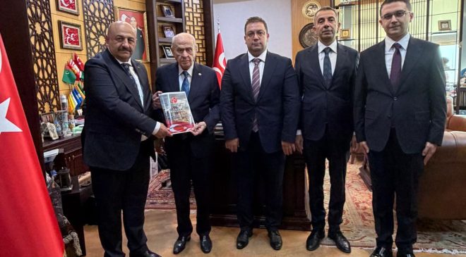 MHP Elazığ İl Teşkilatı, Genel Başkan Sayın Dr. Devlet Bahçeli’yi MHP Genel Merkezi’ndeki makamında ziyaret etti.