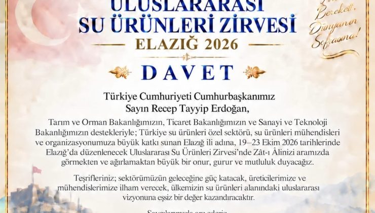 Zirvenin İlk Resmî Daveti Cumhurbaşkanı’na