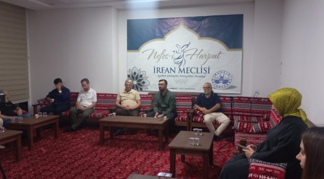Elazığ’da kültür, sanat ve irfan geleneğini yaşatmak amacıyla düzenlenen Nefes-i Harput İrfan Meclisi, Şair Hamza Ergen’in katılımıyla gerçekleştirildi.