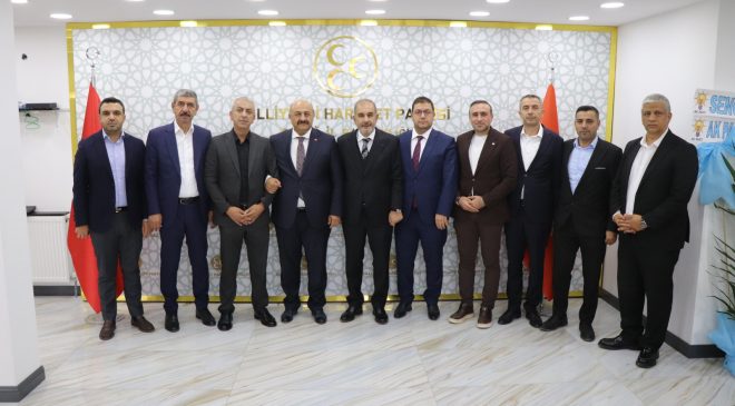 BAŞKAN ALAN’DAN MHP İL BAŞKANI OĞUZHAN DEMİR’E HAYIRLI OLSUN ZİYARETİ