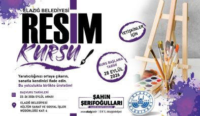 Elazığ Belediyesi tarafından ücretsiz olarak ney ve resim kursu düzenlenecek.