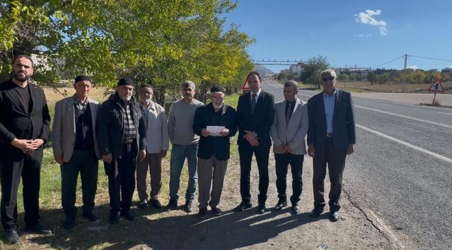 Saadet Partisi İl Başkanlığı Palu–Kovancılar Yolunda Yaşanan Kaza Sonrası Bölgede Açıklama Yaptı