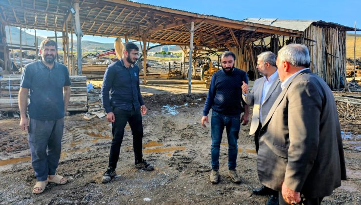 Hüda Par Heyeti Kovancılar’da Sel Bölgesini Ziyaret Etti