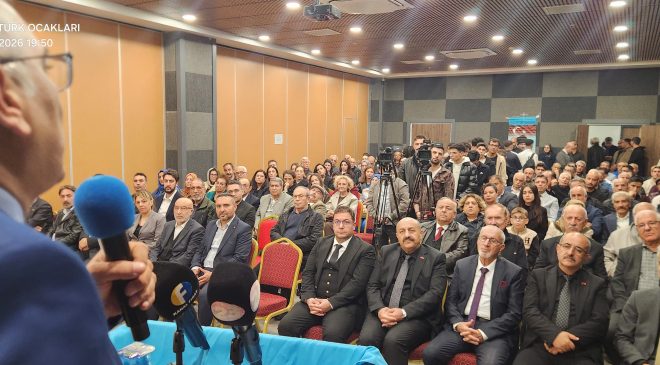 ELAZIĞ TÜRK OCAĞI “AMERİKA’NIN YÜZYILLIK ORTA DOĞU HAYALİ” KONULU KONFERANS DÜZENLENDİ